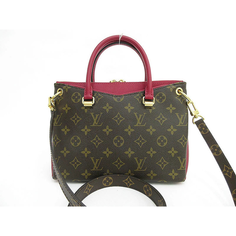 Louis Vuitton Monogram bag Purple Pallas shoulder Raisin handbag long crossbody